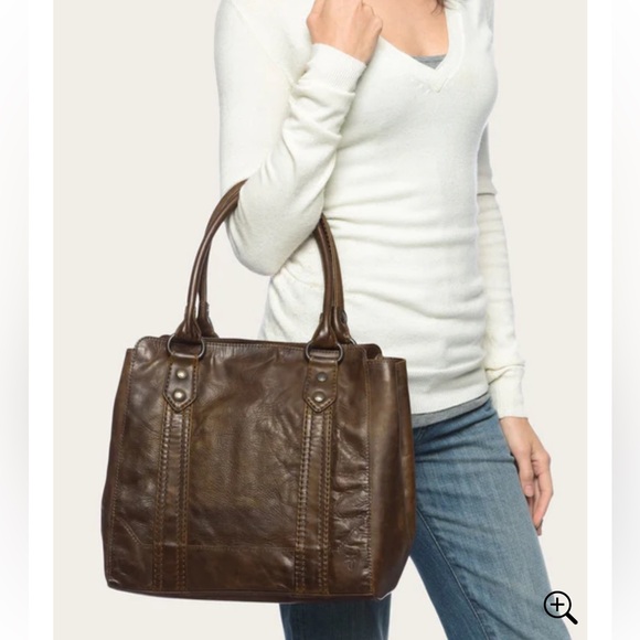 Frye Brown Melissa Tote - Picture 3 of 16